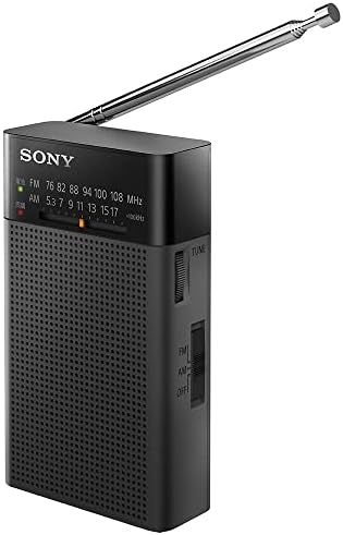 ソニー ハンディーポータブルラジオ ICF-P27 : FM/AM/広広としたFM相応う 縦置き型/ロング蓄電池/明かり的かい繕う 黒いこと ICF-P27 BC