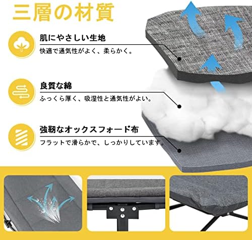 ATORPOK 折り畳み式ベッド 簡易ベッド コット 折りたたみベッド