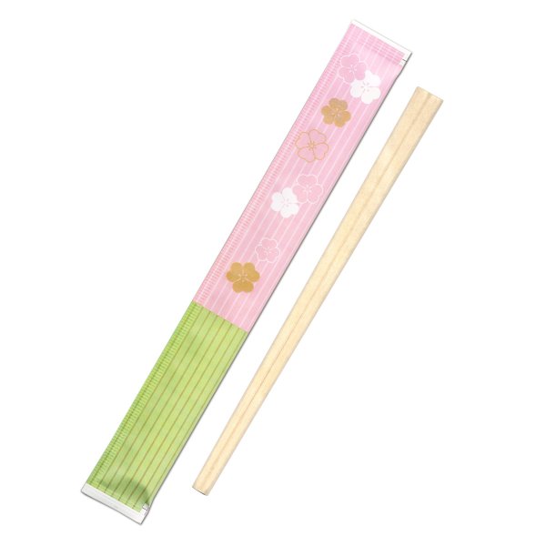 九州紙工 和柄 完封箸100膳×20パック（2000膳入） 波雲 みつば 亀甲 紅梅 割り箸 業務用 BBQ ピクニック 使い捨て 日本製 衛生的8寸(約21cm)_1