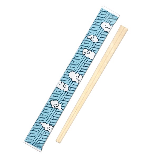 九州紙工 和柄 完封箸100膳×20パック（2000膳入） 波雲 みつば 亀甲 紅梅 割り箸 業務用 BBQ ピクニック 使い捨て 日本製 衛生的8寸(約21cm)_3