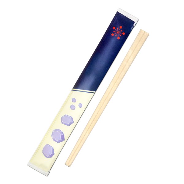 九州紙工 和柄 完封箸100膳×20パック（2000膳入） 波雲 みつば 亀甲 紅梅 割り箸 業務用 BBQ ピクニック 使い捨て 日本製 衛生的8寸(約21cm)_5