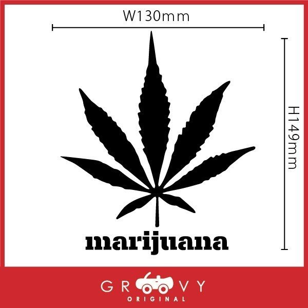 大麻 マリファナ ステッカー Marijuana マリワナ ガンジャ レゲエ ラスタ ヘンプ シール かっこいい デカール エンブレム 車 アクセサリの通販はau Pay マーケット Care Design