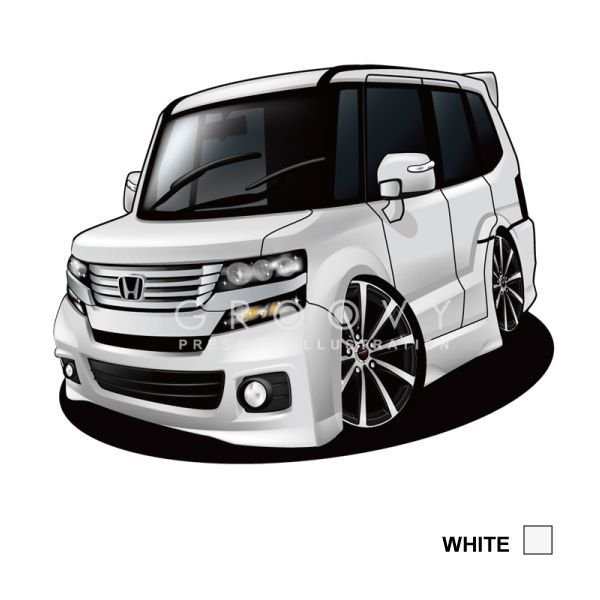 車好き プレゼント ホンダ N Box 車 イラスト 版 グルービー Honda エヌボックス 納車 祝い パーツ カスタム ギフト グッズ おしゃれ の通販はau Pay マーケット Care Design