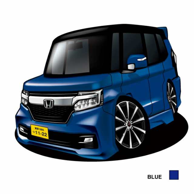 車好き プレゼント ホンダ N-BOX カスタム JF3-4 車 イラスト A4版 グルービー honda エヌボックス 納車 祝い パーツ カスタム  ギフト グの通販はau PAY マーケット - CARE DESIGN | au PAY マーケット－通販サイト