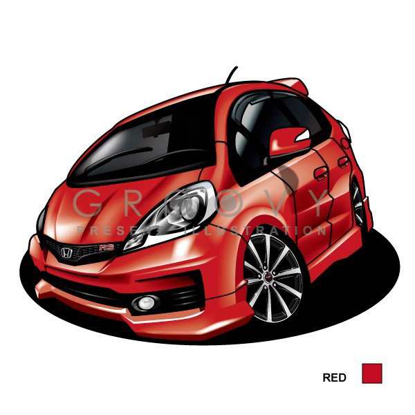 車好き プレゼント ホンダ フィット 2代目 中期rs 車 イラスト 版高級フレーム グルービー Honda Fit 納車 祝い パーツ カスタム ギフの通販はau Pay マーケット Care Design