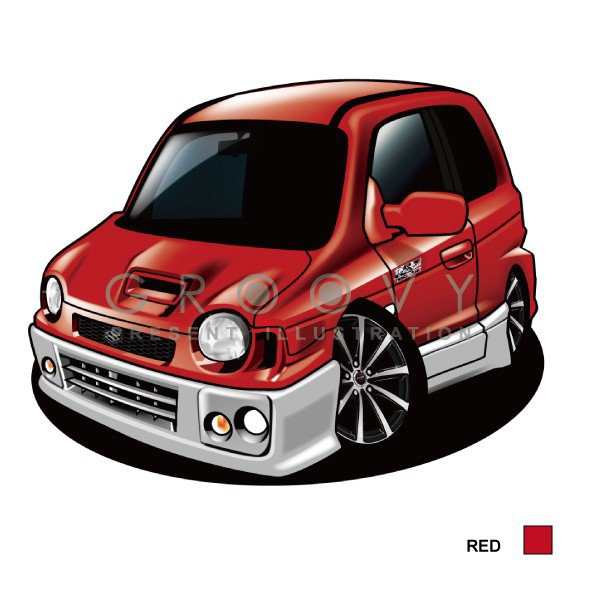 車好き プレゼント スズキ アルト ワークス HB21S 車 イラスト A4版フレーム グルービー SUZUKI alto works 納車 祝い  パーツ カスタム ギフト グッズ おしゃれ かっこいい アート アクセサリーの通販はau PAY マーケット - CARE DESIGN | au  PAY マーケット－通販サイト