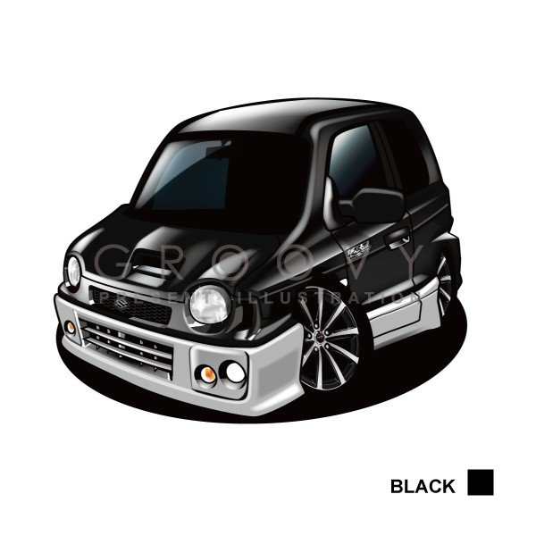 車好き プレゼント スズキ アルト ワークス HB21S 車 イラスト A4版フレーム グルービー SUZUKI alto works 納車 祝い  パーツ カスタム ギフト グッズ おしゃれ かっこいい アート アクセサリーの通販はau PAY マーケット - CARE DESIGN | au  PAY マーケット－通販サイト