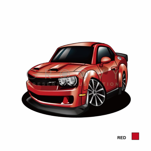 車好き プレゼント ダッジ チャレンジャー 2019 車 イラスト DODGE CHALLENGER 2L版 グルービー 納車 祝い パーツ カスタム  ギフト グッの通販はau PAY マーケット - CARE DESIGN | au PAY マーケット－通販サイト