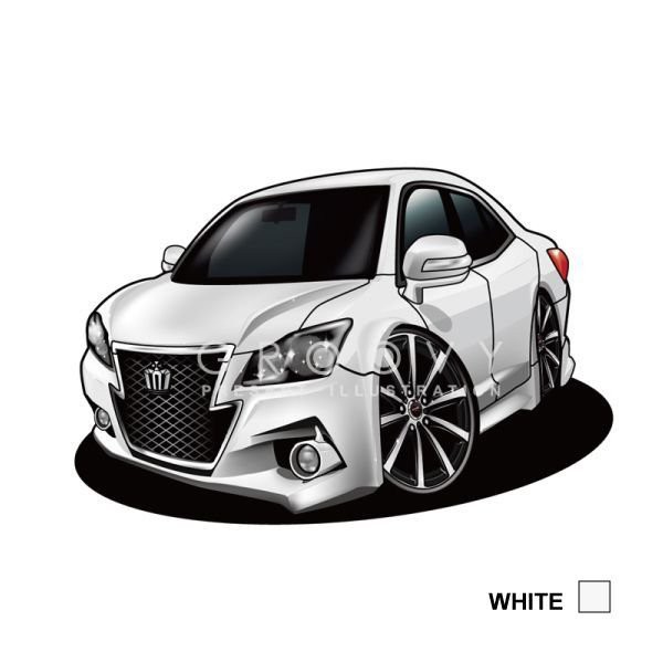 車好き プレゼント トヨタ クラウン アスリート S21# 車 イラスト A4版 グルービー TOYOTA CROWN ATHLETE 納車 祝い  パーツ カスタム ギの通販はau PAY マーケット - CARE DESIGN | au PAY マーケット－通販サイト