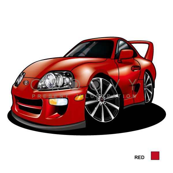 車好き プレゼント トヨタ スープラ 80系 車 イラスト A4版 グルービー TOYOTA SUPRA 納車 祝い パーツ カスタム ギフト グッズ  おしゃれ かっこいい アート アクセサリーの通販はau PAY マーケット - CARE DESIGN | au PAY マーケット－通販サイト