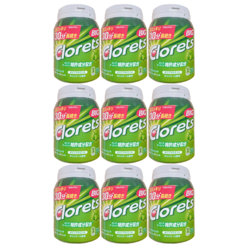 クロレッツXP オリジナルミント ビッグボトル 290g 9個セット ボトルガム 大容量  緑のボトル
