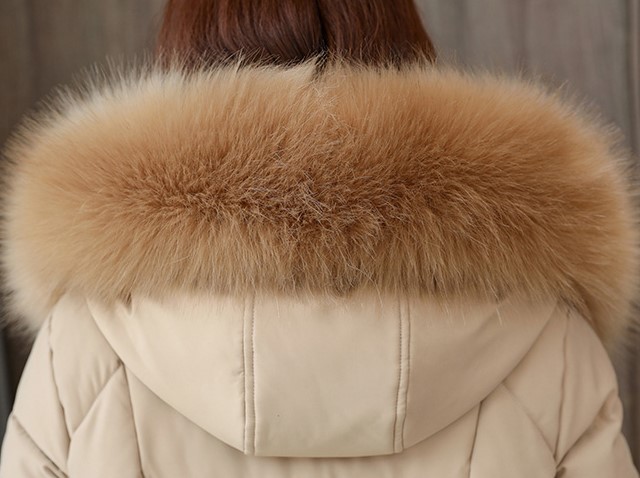 ダウンコート レディース ロング ダウン コート ダウンジャケット アウター 上着 大きいサイズ ファーフード パーカー エコファー シンプル カジュアル ガーリー 暖かい 防寒 細見え 着痩せ効果 体型カバー 新作 人気 無地 ウィメンズの通販は