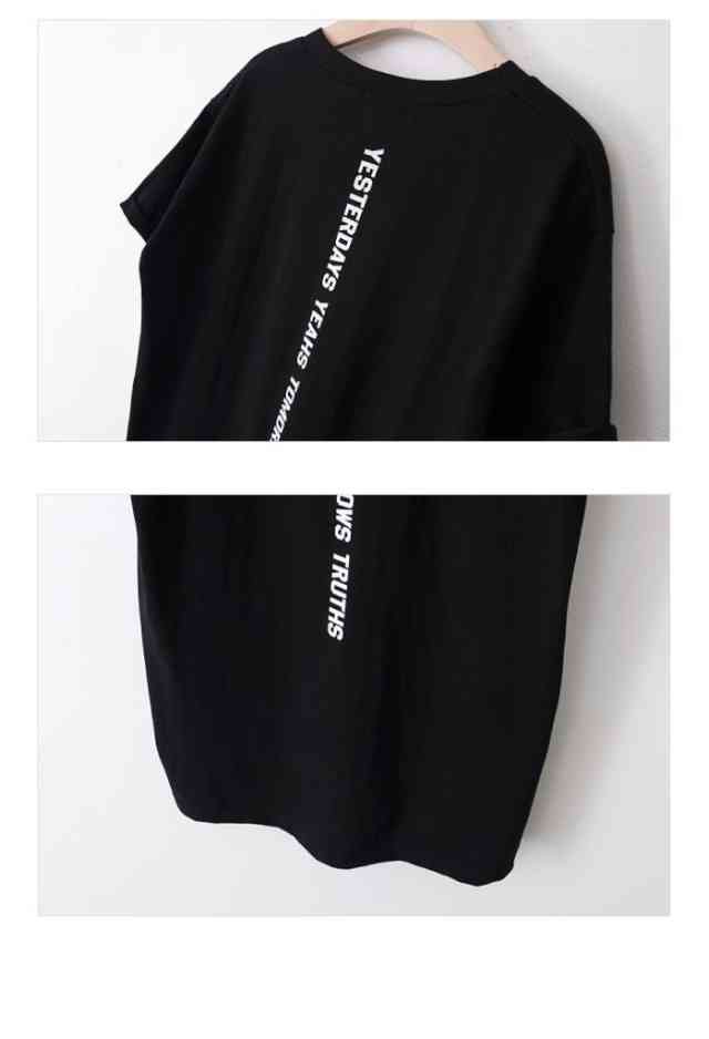 カットソー レディース Tシャツ半袖 ロンT トップス シンプル 大きい サイズ 春 夏 秋 薄手 シルエット ミドル 丈 ライン フロント ポケット バックロゴ T シャツ デザイン リゾート アクティブ コットン素材 パンツ レギンスの通販は