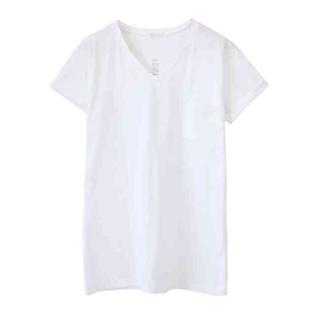 カットソー レディース Tシャツ半袖 ロンT トップス シンプル 大きい サイズ 春 夏 秋 薄手 シルエット ミドル 丈 ライン フロント ポケット バックロゴ T シャツ デザイン リゾート アクティブ コットン素材 パンツ レギンスの通販は
