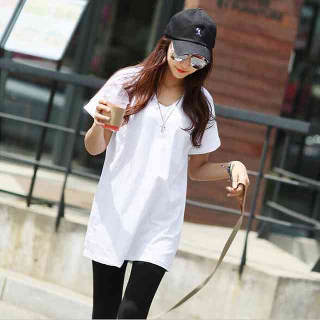 カットソー レディース Tシャツ半袖 ロンT トップス シンプル 大きい サイズ 春 夏 秋 薄手 シルエット ミドル 丈 ライン フロント ポケット バックロゴ T シャツ デザイン リゾート アクティブ コットン素材 パンツ レギンスの通販は