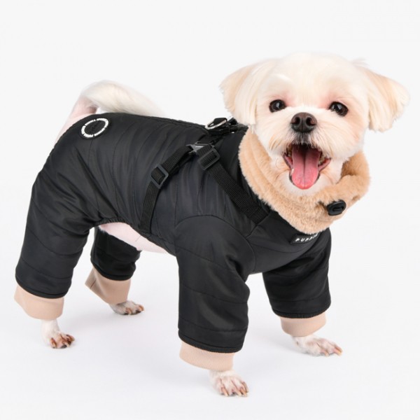 犬服 PUPPIA ハーネス一体型ジャンプスーツ エバーソン（XLサイズ 中型