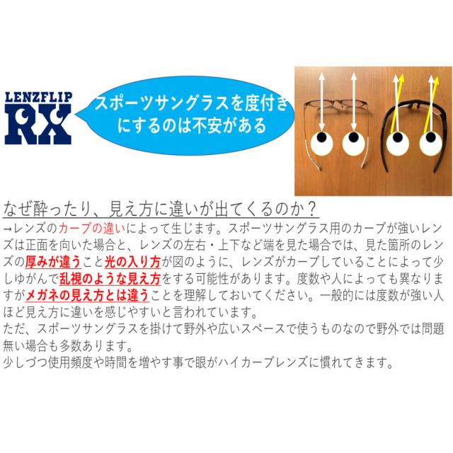 偏光レンズ - 度付き偏光サングラス - LenzFlip Rx Polarizedの通販は