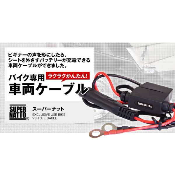 バイク充電器専用 車両ケーブル 10本セット バッテリー充電器対応【スーパーナット 星乃充電器 オプティメート4デュアル 対応】の通販はau PAY  マーケット - バッテリーストア.com