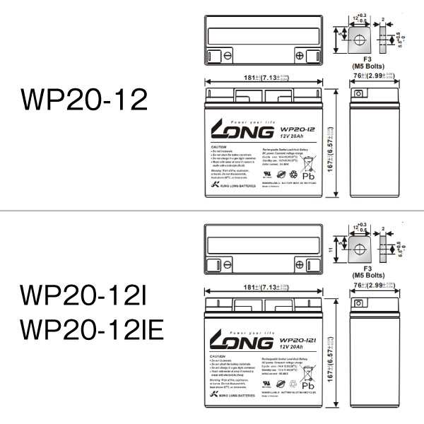 WP22-12NE（産業用鉛蓄電池）【サイクルバッテリー】WP22-12N互換【新品】□□LONG【長寿命・保証書付き】UPS 電動バイク セニアカー  電の通販はau PAY マーケット - バッテリーストア.com | au PAY マーケット－通販サイト