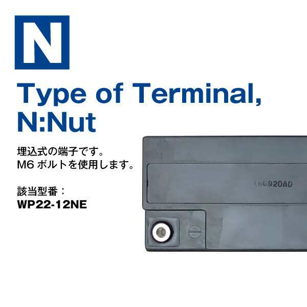 WP22-12NE（産業用鉛蓄電池）【サイクルバッテリー】WP22-12N互換【新品】□□LONG【長寿命・保証書付き】UPS 電動バイク セニアカー  電動リール など対応の通販はau PAY マーケット - バッテリーストア.com | au PAY マーケット－通販サイト