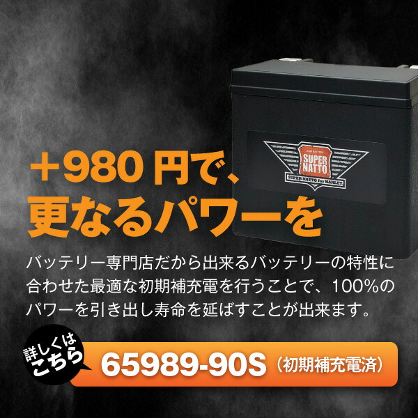 ハーレー専用AGMバッテリー 65989-90S□バイクバッテリー□65989-90A