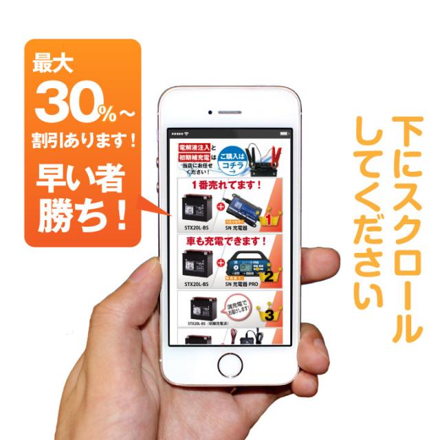 ハーレー対応 充電器＋AGMバッテリー 65989-90S セット■バイクバッテリー■65989-90A 65989-90B 65989-90C互換■スーパーナット充電器PRO 12V・スーパーナット■【新品】_2