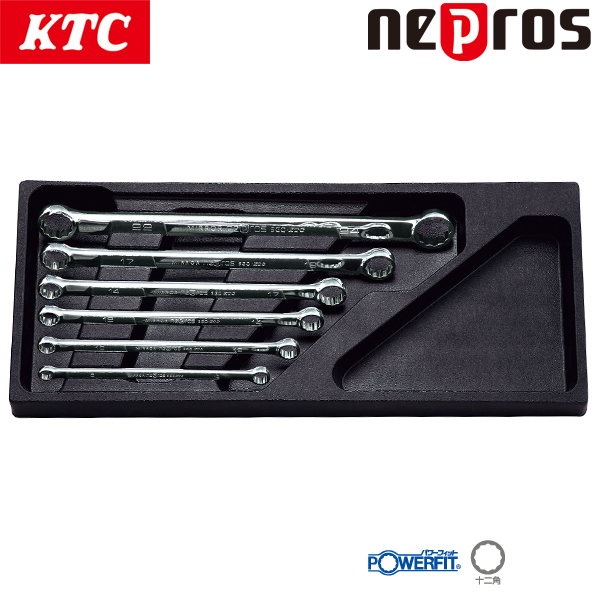 KTC ネプロス ストレートスタンダードめがねレンチセット 6本組 NTM106の通販は