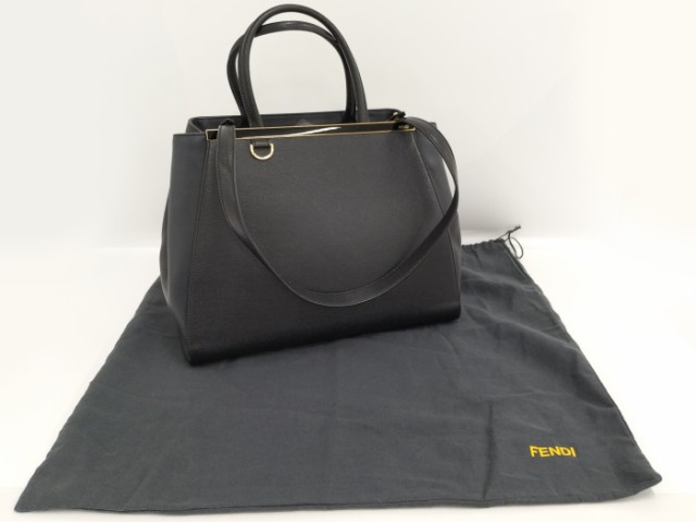 FENDI トゥージュール 2WAY ショルダーバッグ PVC ブラック 8BH250-