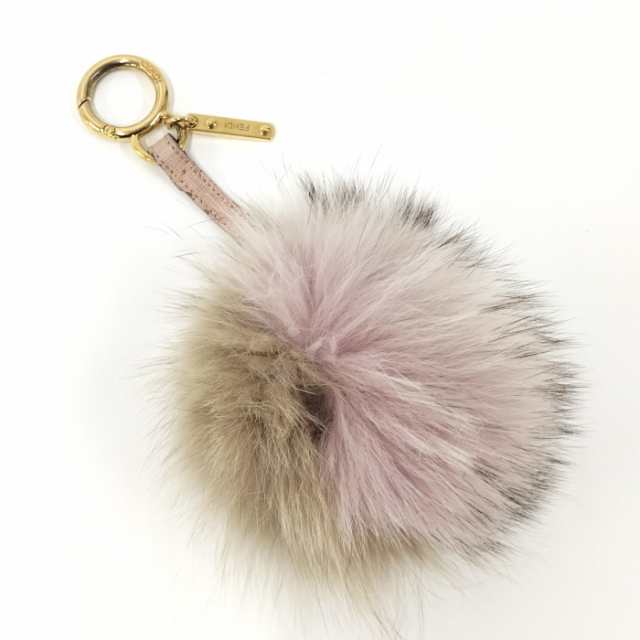 セール銀座 FENDI フェンディ モンスターチャーム ピンク×ブラック