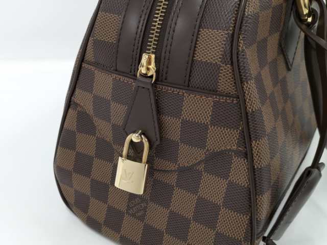 ダミエサイズLOUIS VUITTON ドゥオモ ハンドバッグ ダミエ レザー N60008