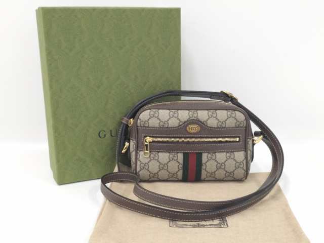 中古】GUCCI オフィディア ショルダーバッグ シェリーライン GG