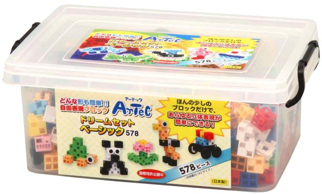 ドリームセット ベーシック　076535　（765358）578pcs、プラケース、作例集付(A2サイズ) アーテックブロックの通販は