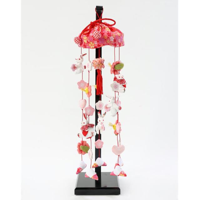 吊るし飾り つるし雛 つるし飾り さげもん 【雪ん子うさぎ】 スタンド