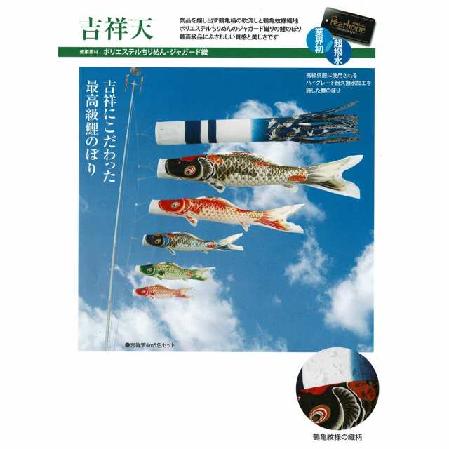 3M 鯉のぼり ひっかかり お庭用 吉祥天 ワタナベ鯉のぼり