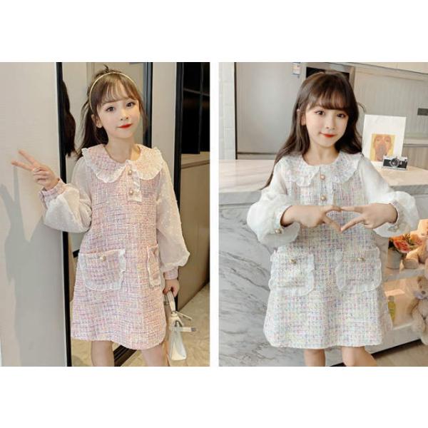 子ども服 シューズ 子ども服 ワンピース チュニック シフォン長袖 入園入学ナチュラル ひざ丈 ワンピース おしゃれ 人気商品 送料無料