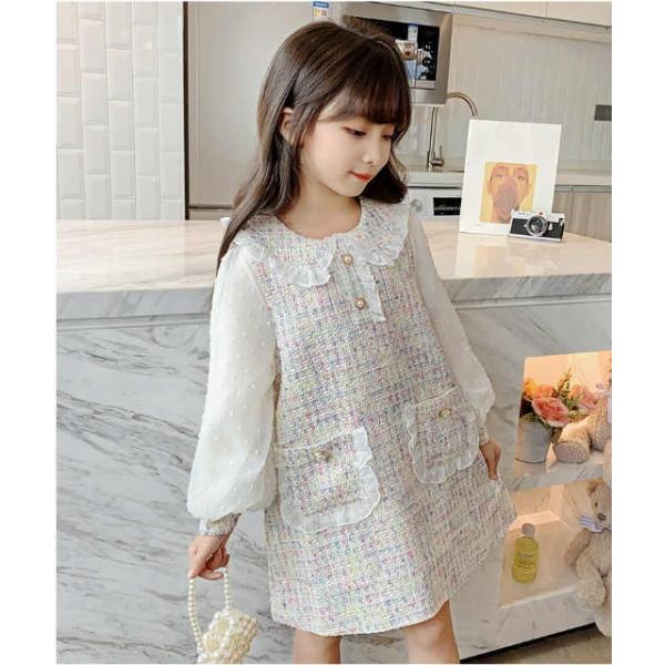 子ども服 シューズ 子ども服 ワンピース チュニック シフォン長袖 入園入学ナチュラル ひざ丈 ワンピース おしゃれ 人気商品 送料無料
