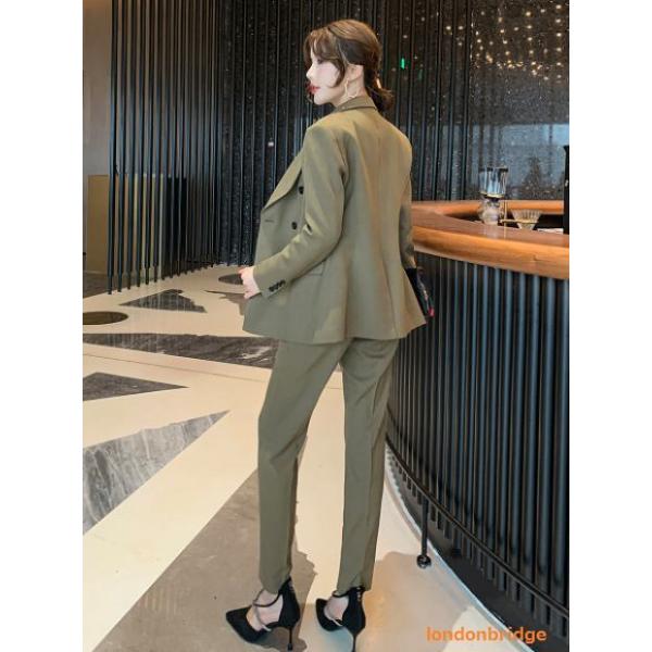 スーツ レディース フォーマル 大きいサイズ ジャケット パンツ セットアップ 2点セット ママ 母親 通勤 結婚式 入園入学 卒園卒業