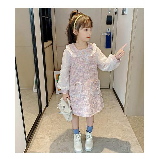 子ども服 シューズ 子ども服 ワンピース チュニック シフォン長袖 入園入学ナチュラル ひざ丈 ワンピース おしゃれ 人気商品 送料無料
