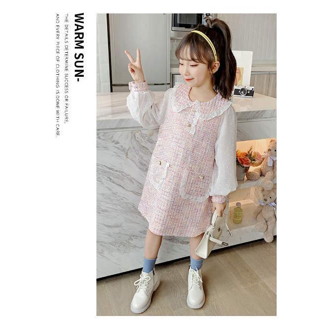 子ども服 シューズ 子ども服 ワンピース チュニック シフォン長袖 入園入学ナチュラル ひざ丈 ワンピース おしゃれ 人気商品 送料無料