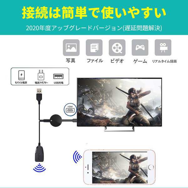 HDMIミラキャスト ワイヤレスディスプレイ ドングルレシーバー Wifiミラーリング クロムキャスト スマホ 無線 動画 SMATTVの通販はau  PAY マーケット - umayaセレクション au PAY マーケット店