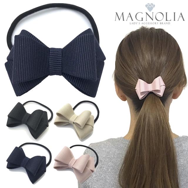 確認　ゆれるヘアリボン ヘアゴム ロングリボン　62　グレンチェック　ネイビー チェック ロング リボン ヘアゴム | youka