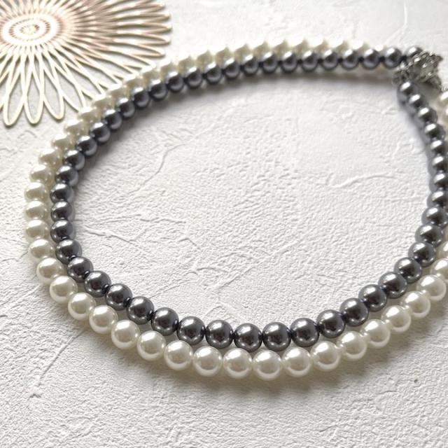 パールネックレス 8mm パール ネックレス 39cm 43cm 45cm 冠婚葬祭 