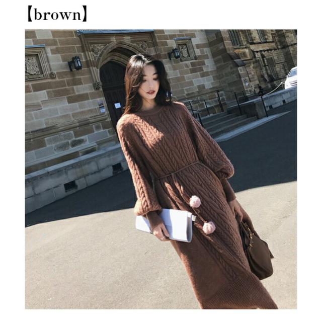 店内SALE!! ポンポン ファー オーバーサイズ ケーブル ニット フレア ワンピース ロング 長袖 / レディース ロングワンピース ミモレ丈ワンピース ボリュームスリーブ セーター ミモレ丈 ケーブルニット ゆったり 秋 冬 春 茶色 ブラウン ベージュ キナリ 秋冬 秋 冬 店内SALE!! ポンポン ファー オーバーサイズ ケーブル ニット フレア ワンピース ロング 長袖 / レディース ロングワンピース ミモレ丈ワンピース ボリュームスリーブ セーター ミモレ丈 ケーブルニット ゆったり 秋 冬 春 茶色 ブラウン ベージュ キナリ 秋冬 秋 冬