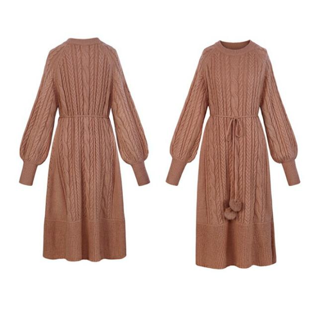 店内SALE!! ポンポン ファー オーバーサイズ ケーブル ニット フレア ワンピース ロング 長袖 / レディース ロングワンピース ミモレ丈ワンピース ボリュームスリーブ セーター ミモレ丈 ケーブルニット ゆったり 秋 冬 春 茶色 ブラウン ベージュ キナリ 秋冬 秋 冬 店内SALE!! ポンポン ファー オーバーサイズ ケーブル ニット フレア ワンピース ロング 長袖 / レディース ロングワンピース ミモレ丈ワンピース ボリュームスリーブ セーター ミモレ丈 ケーブルニット ゆったり 秋 冬 春 茶色 ブラウン ベージュ キナリ 秋冬 秋 冬