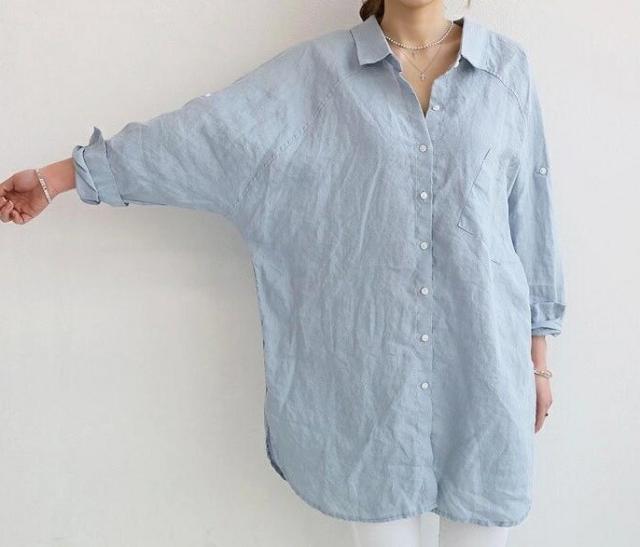 店内SALE!! レディース チュニックシャツ オーバーサイズ