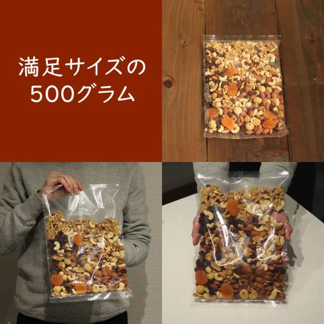 9種類のナッツ＆ドライフルーツ ミックス 500ｇ 砂糖不使用 無塩 送料無料 ポスト投函 ギフト プレゼント 贈り物 プレゼント プチギフト ｜au  PAY マーケット