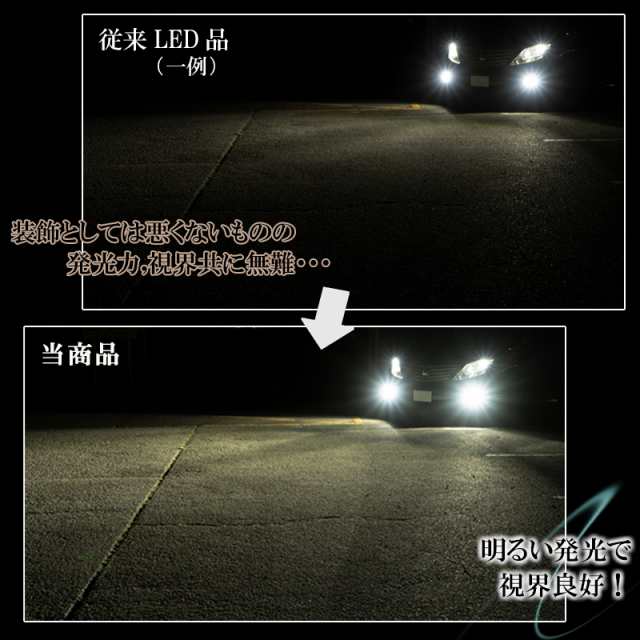 ブランド登録なし 【2個セット】 LEDフォグランプ エリシオン RR1～6 FOG ホワイト 白 フォグライト フォグ灯 前期LEDバルブ 特価