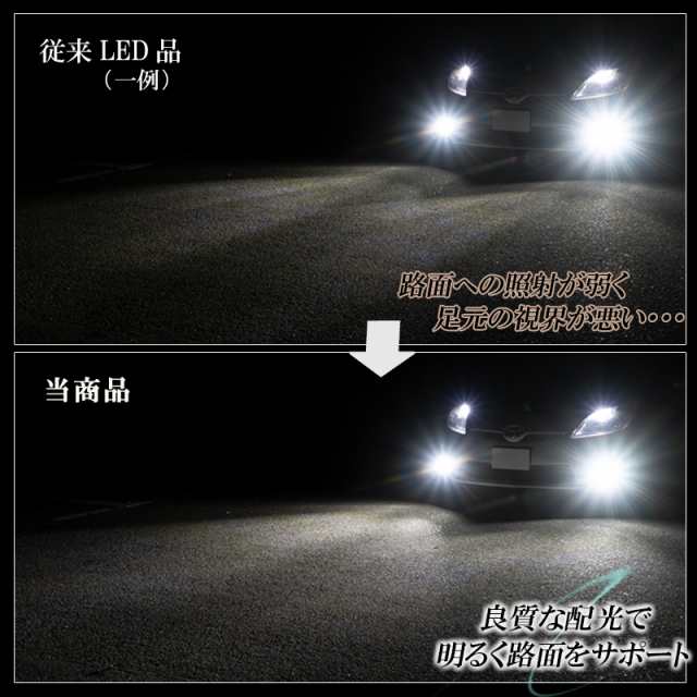 タントカスタム L350S L360S L375S L385S LEDフォグランプ ホワイト H8 H11 H16 バルブ 白色 爆光 フォグライト  フォグ 後付け 交換 2個 の通販はau PAY マーケット - KI-GIFT | au PAY マーケット－通販サイト