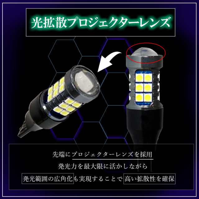 セレナ C27 C26 C25 LEDバックランプ T16 LED バルブ 6500K ホワイト １年保証 2個セット 爆光型 後付け 明るい  バックライト 左右 視界の通販はau PAY マーケット - KI-GIFT | au PAY マーケット－通販サイト