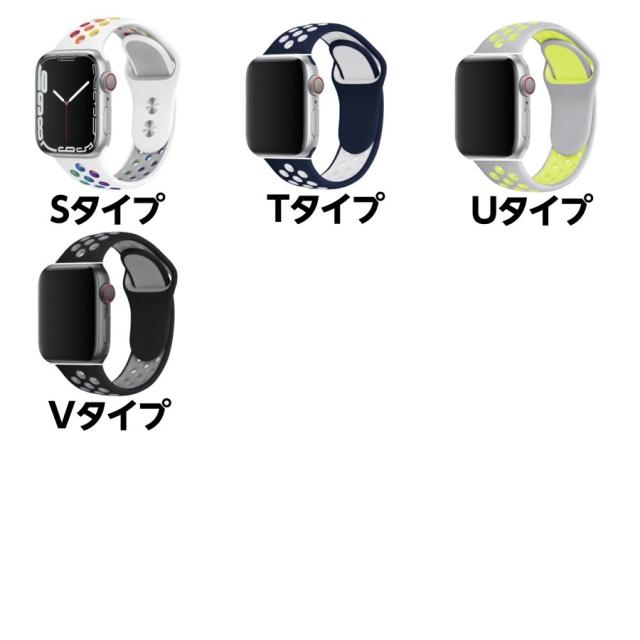 Apple Watch Series8 7 6 5 4 SE用バンド レインボー Rainbow Color Slim Strap for Apple Watch Band 8 7 6 5 4 3 SE